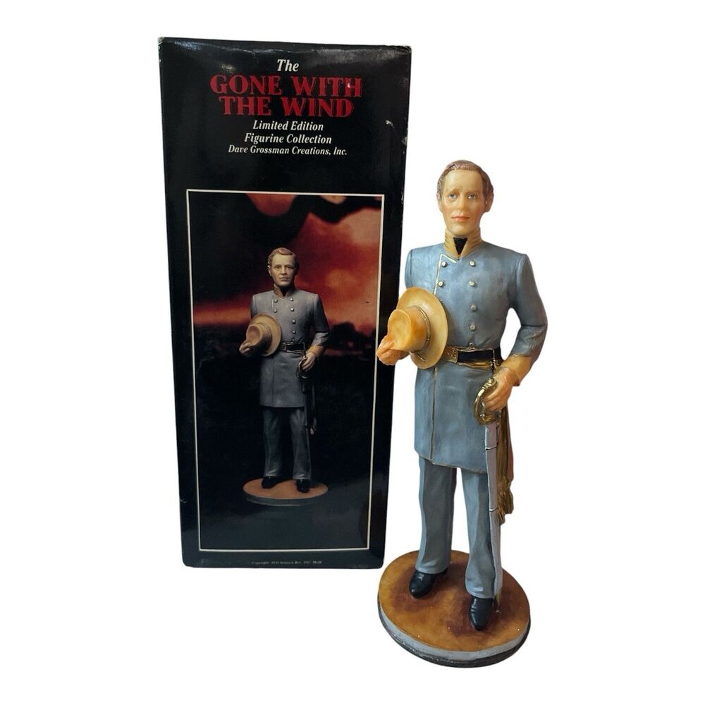 Vintage Ashley Wilkes Gone with the Wind Figurine Dave Grossman 8-1/2 inch
